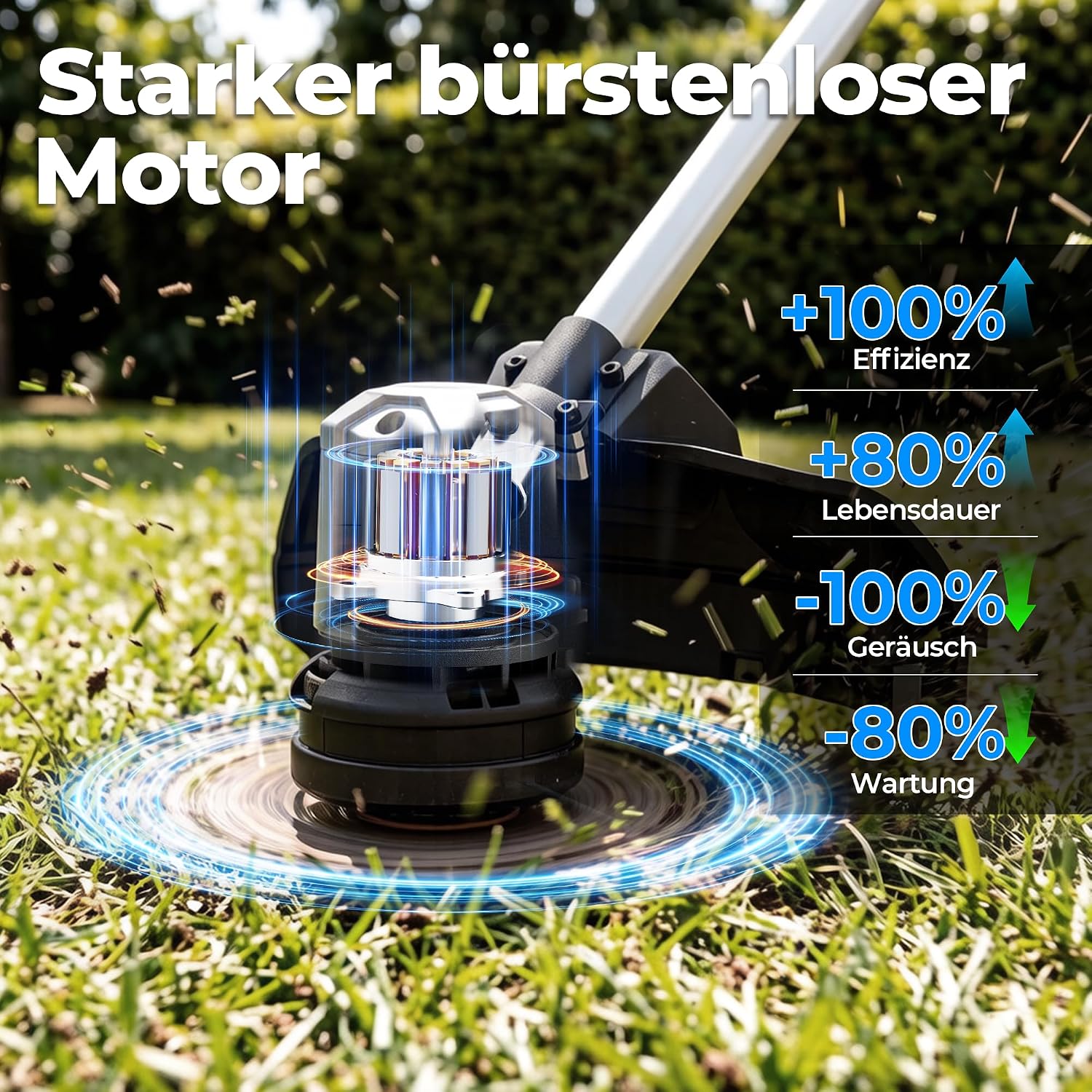 Dong Cheng Akku Rasentrimmer & Kantenschneider 40V, 33cm Schnittbreite 2 Dong Cheng Akku Rasentrimmer & Kantenschneider 40V, 33cm Schnittbreite – Bild 2