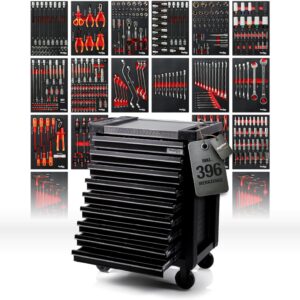 Mephisto Werkzeugwagen Full Black ProLine Werkstattwagen 9 Schubladen
