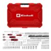 Einhell Stecknuss- und Ratschen-Set, 181-tlg. (1/4", 3/8" & 1/2", 72-Zahn-Umschaltknarren, CrV-Stahl, S2-Bits, lange Stecknüsse, E- & Pentalobe-Nüsse, Koffer) | Steckschlüssel-Satz | Umschaltknarren | Bit-Sortiment | Schraubendrehergriff | Stiftschlüssel | inkl. Koffer 7 81EKZZMtcFL. AC SL1500