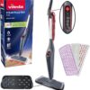 Vileda Steam Plus Pro XXL Dampfreiniger, 4 Dampfstufen, Grau/Rot | Tötet 99,9% der Bakterien & Viren | 40cm Wischerplatte | Sensitive Pad für empfindliche Böden | Aufheizzeit 15 Sek 6 81HqFzVz8FL. AC SL1500