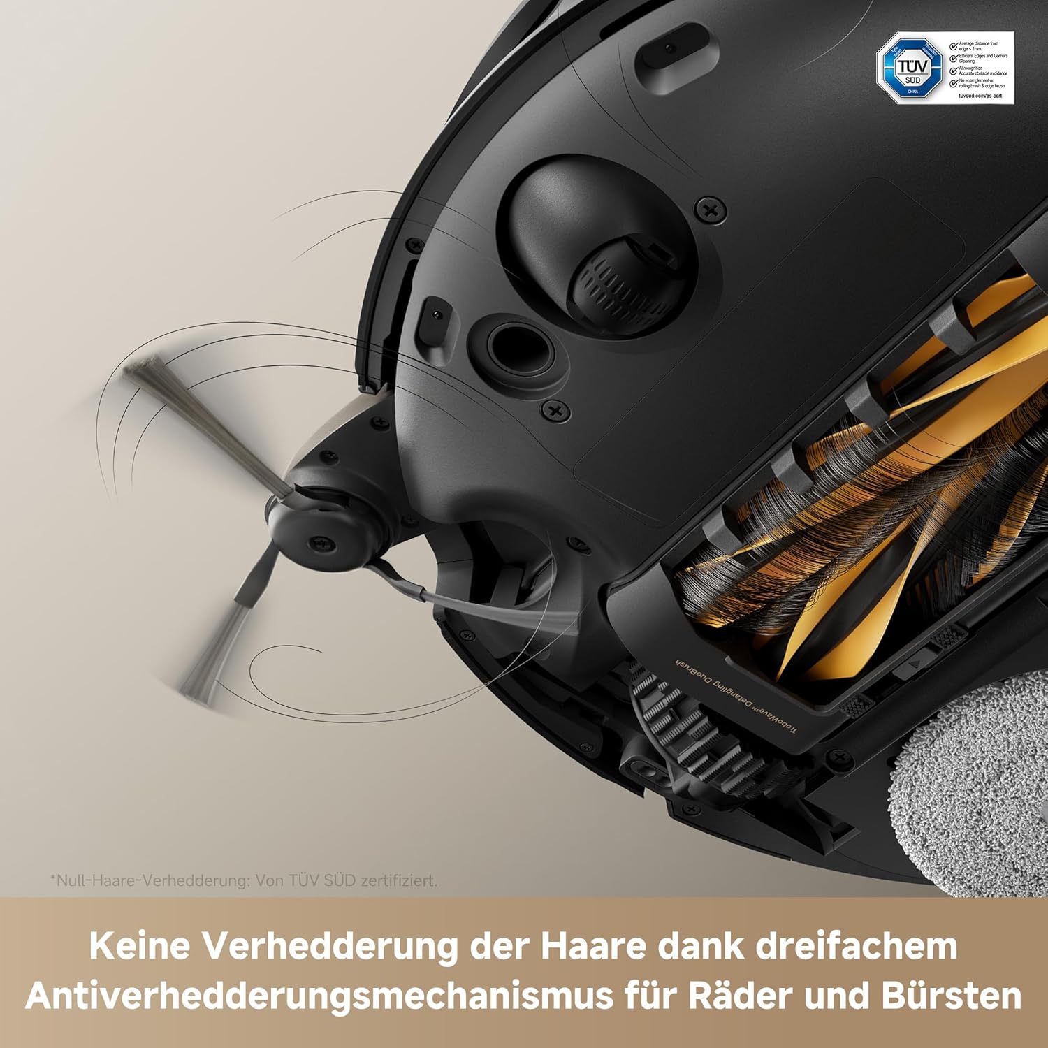 MOVA V50 Ultra Saugroboter, 24.000 Pa Saugkraft & Thermo-Wischen, Schwarz | DuoSolution System, FlexScope Navigation & StepMaster System 4 MOVA V50 Ultra Saugroboter, 24.000 Pa Saugkraft & Thermo-Wischen, Schwarz | DuoSolution System, FlexScope Navigation & StepMaster System – Bild 4