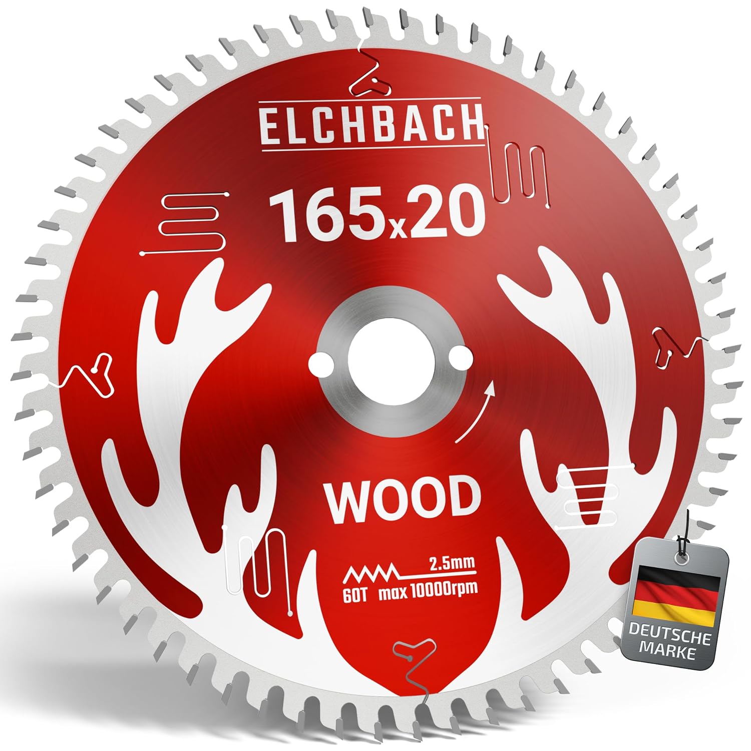 Holz Kreissägeblatt 165×20 mm Hartmetall - Ideal für Hart- und Weichholz - Sägeblatt 165x20 Holz kompatibel mit Tauchsäge & Kreissäge von Bosch & Makita 1 Holz Kreissägeblatt 165×20 mm Hartmetall - Ideal für Hart- und Weichholz - Sägeblatt 165x20 Holz kompatibel mit Tauchsäge & Kreissäge von Bosch & Makita