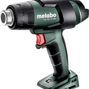 metabo Akku-Heißluftgebläse HG 18 LTX 500, 18V Heißluftpistole für CAS | Inkl. metaBOX 145 L, Reflektordüse und Reduzierdüse 9 mm, 500 Grad, ohne Akku und Ladegerät, 20 Min Laufzeit