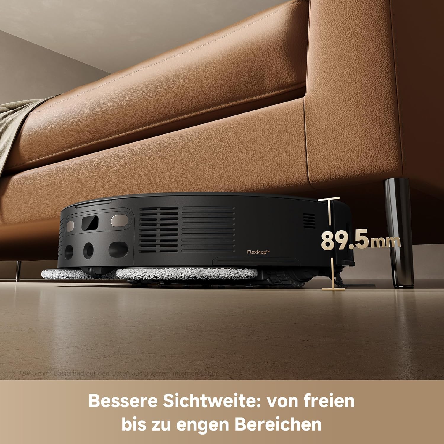 MOVA V50 Ultra Saugroboter, 24.000 Pa Saugkraft & Thermo-Wischen, Schwarz | DuoSolution System, FlexScope Navigation & StepMaster System 3 MOVA V50 Ultra Saugroboter, 24.000 Pa Saugkraft & Thermo-Wischen, Schwarz | DuoSolution System, FlexScope Navigation & StepMaster System – Bild 3