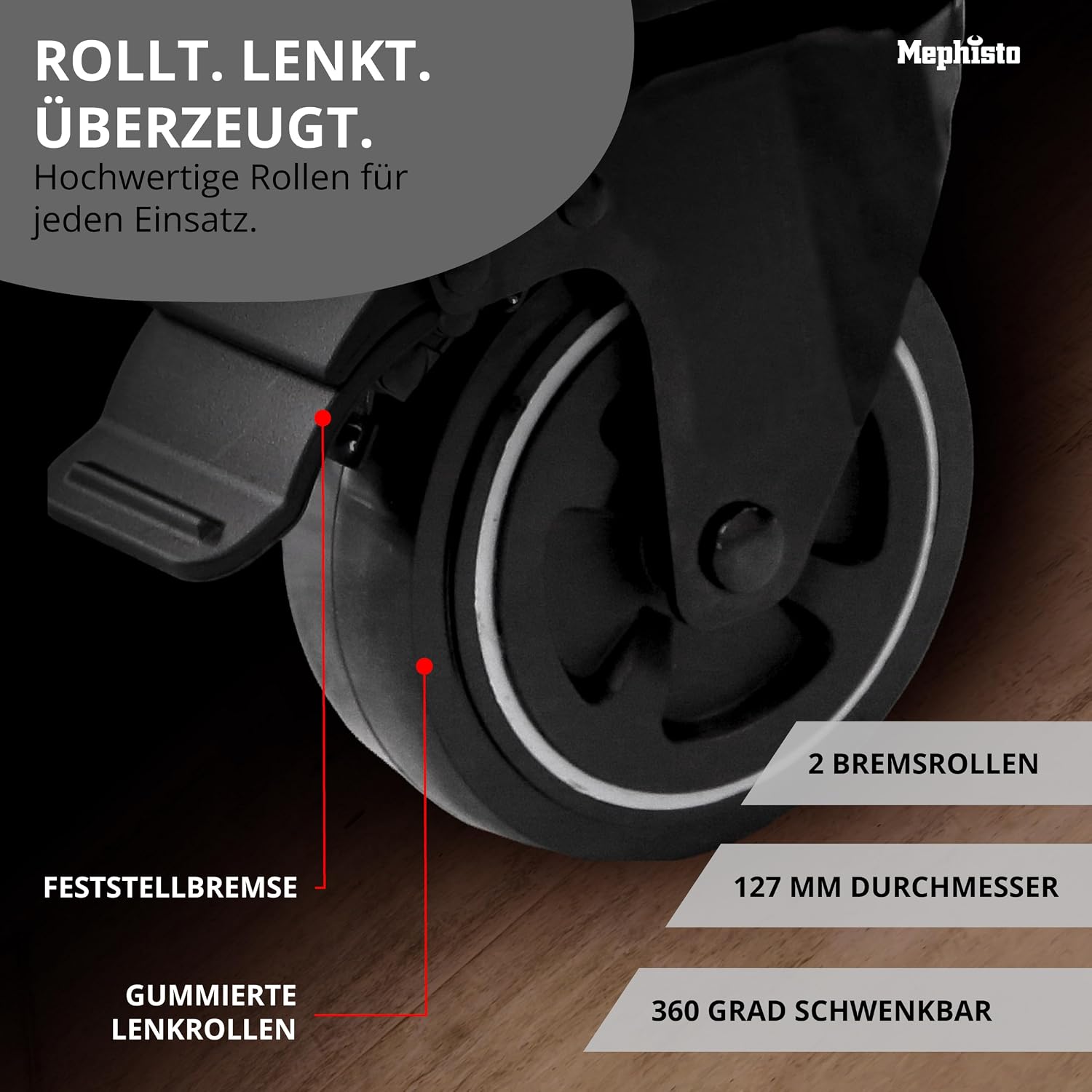 Mephisto Werkzeugwagen Twin Advanced Industrial Line mit Holzplatte | Werkstattwagen mit 6 Schubladen und 272-teiligem Werkzeugsatz 4 Mephisto Werkzeugwagen Twin Advanced Industrial Line mit Holzplatte | Werkstattwagen mit 6 Schubladen und 272-teiligem Werkzeugsatz – Bild 4