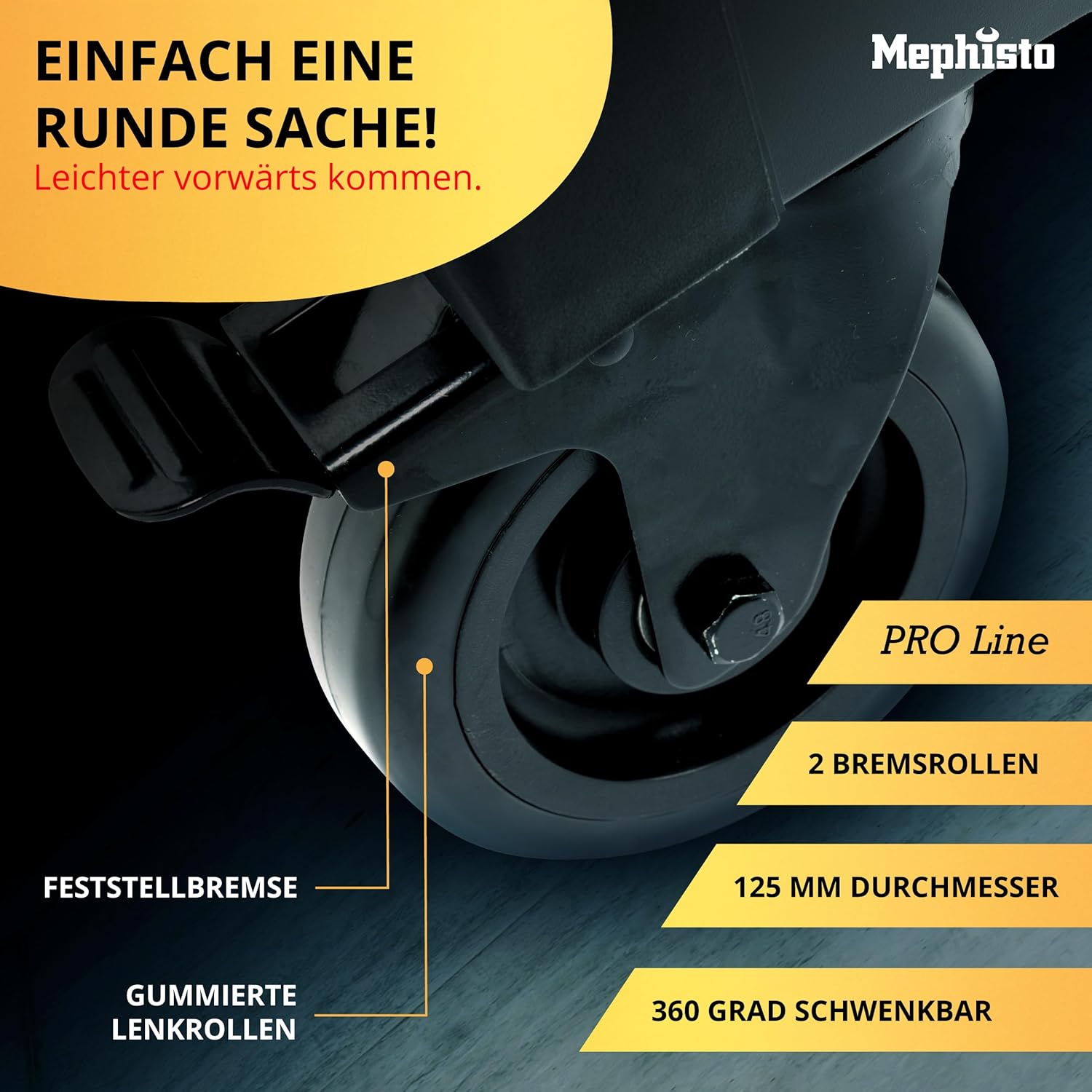 Mephisto Werkzeugwagen Full Black ProLine Werkstattwagen 9 Schubladen 4 Mephisto Werkzeugwagen Full Black ProLine Werkstattwagen 9 Schubladen – Bild 4
