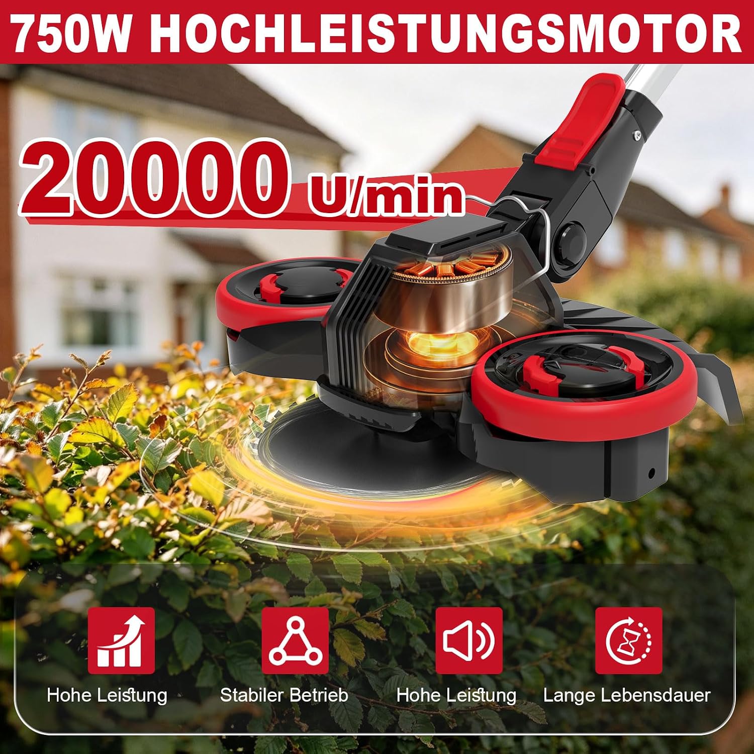 Akku Rasentrimmer für Makita-Akkus, 21V Rasentrimmer mit Akku 3 Akku Rasentrimmer für Makita-Akkus, 21V Rasentrimmer mit Akku – Bild 3