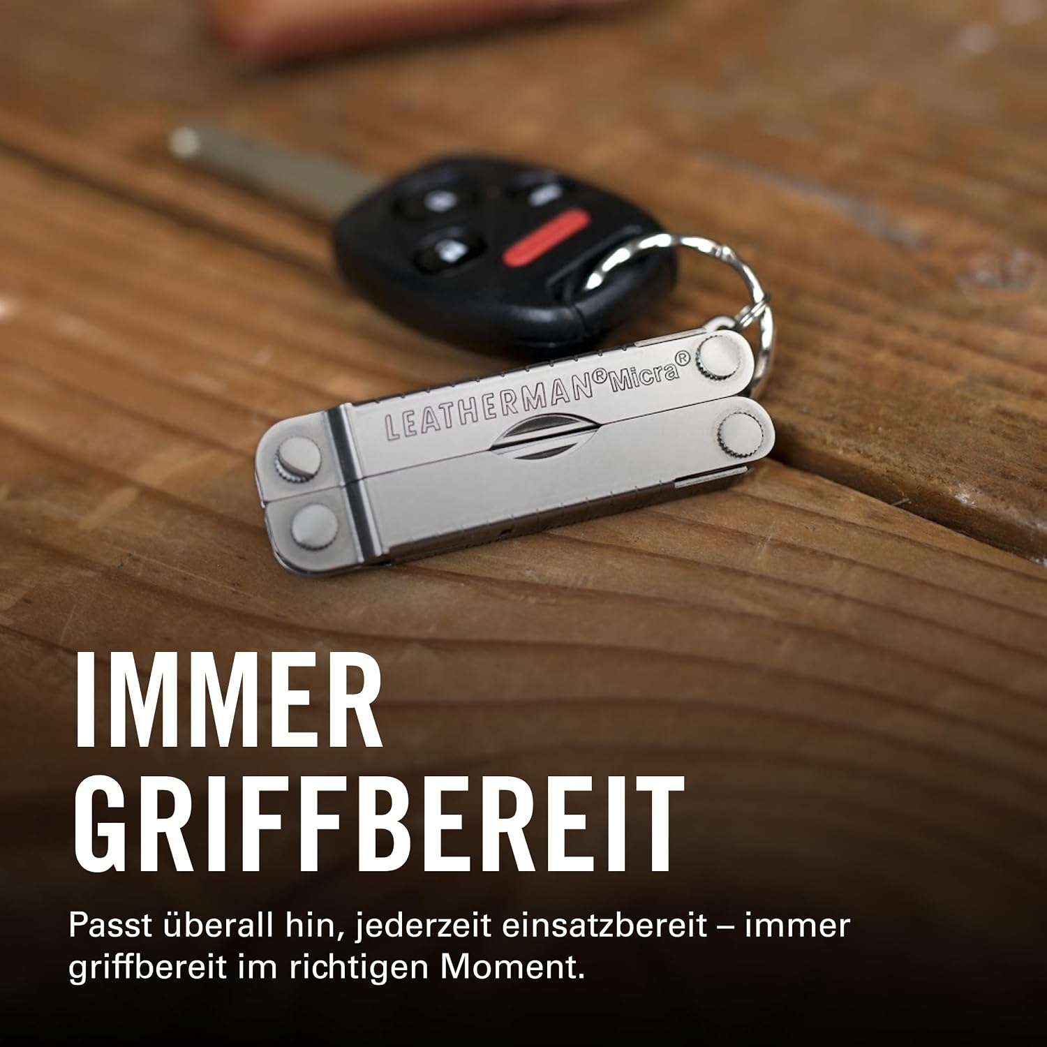 Leatherman Micra - Edelstahl-Schlüsselanhänger Multi-Tool mit Federschere und 9 Werkzeugen - Edelstahl 3 Leatherman Micra - Edelstahl-Schlüsselanhänger Multi-Tool mit Federschere und 9 Werkzeugen - Edelstahl – Bild 3