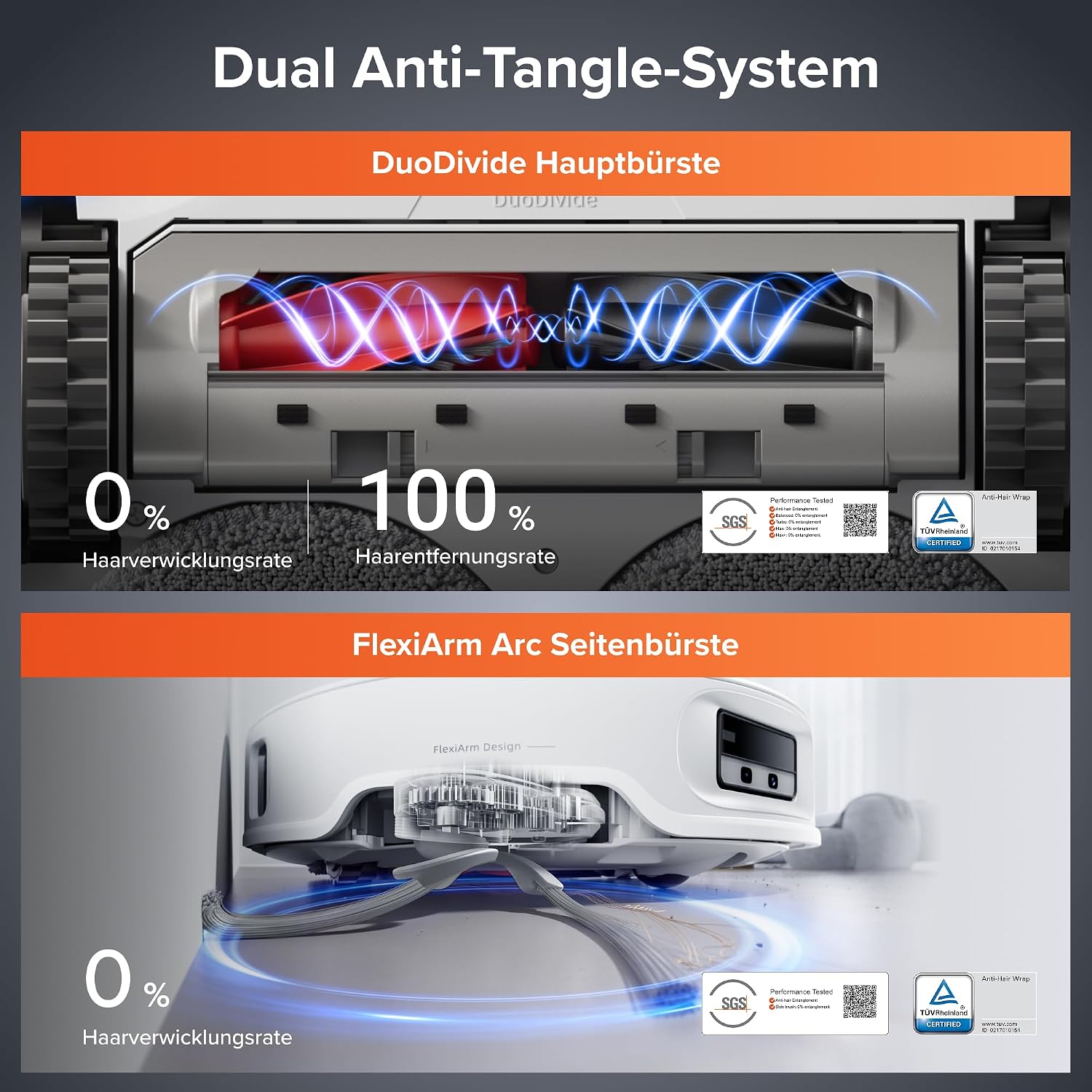 roborock Qrevo EdgeT Saugroboter mit Wischfunktion, 18.500 Pa Saugkraft | Dual Anti-Tangle-System, FlexiArm Technologie, 75℃ Heißwasser-Moppwäsche, Intelligenter Sprachassistent (Weiß) 2 roborock Qrevo EdgeT Saugroboter mit Wischfunktion, 18.500 Pa Saugkraft | Dual Anti-Tangle-System, FlexiArm Technologie, 75℃ Heißwasser-Moppwäsche, Intelligenter Sprachassistent (Weiß) – Bild 2