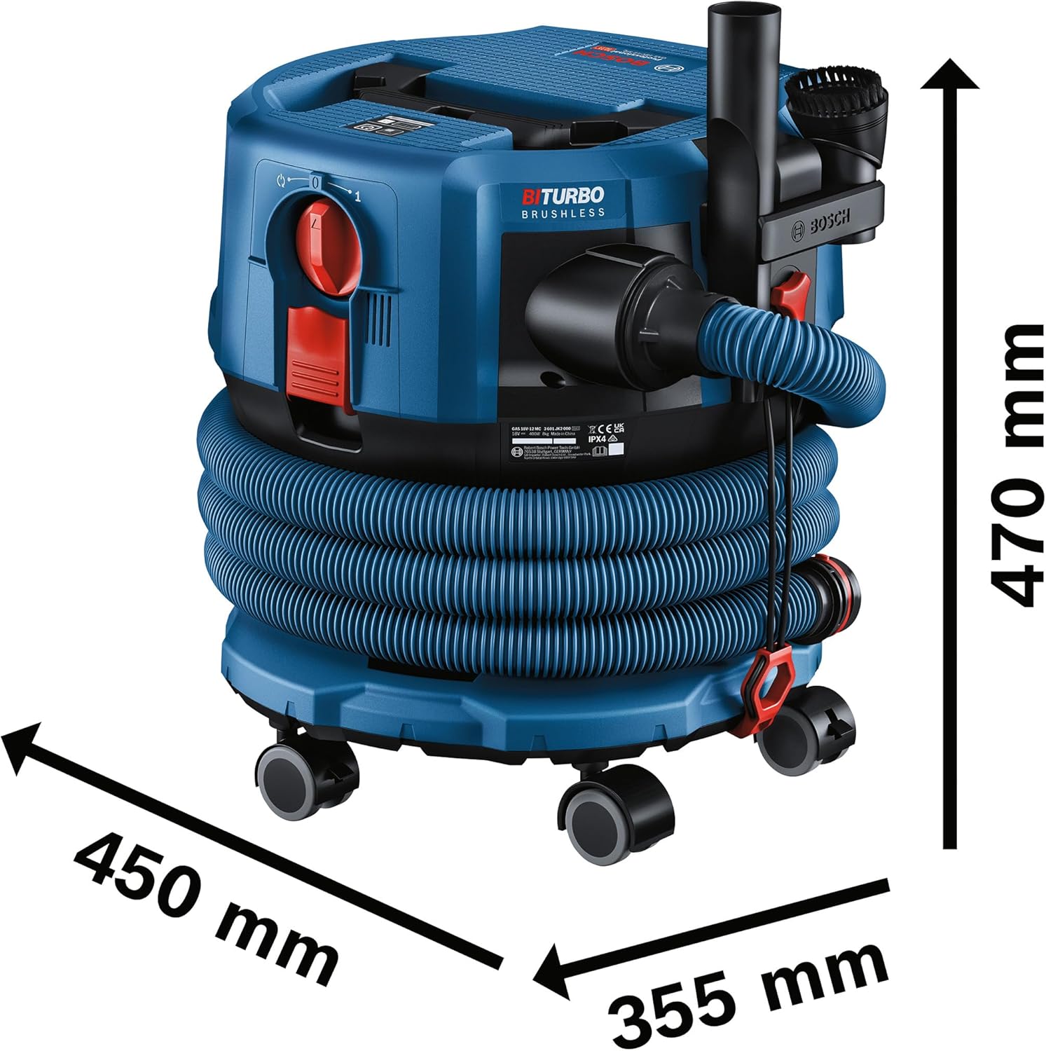 Bosch PRO 18V System Akku Staubsauger GAS 18V-12 MC (Staubschutz der Klasse M, HEPA-Filter, inkl. GCT 30-42, 3x flexibles Gummiband, verschiedene Zubehöre, ohne Akku/Ladegerät) 2 Bosch PRO 18V System Akku Staubsauger GAS 18V-12 MC (Staubschutz der Klasse M, HEPA-Filter, inkl. GCT 30-42, 3x flexibles Gummiband, verschiedene Zubehöre, ohne Akku/Ladegerät) – Bild 2