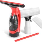STARK Akku-Fenstersauger WC-2000 HOME Set – inkl. Sprühflasche, Mikrofaser-Wischbezug & Ersatz-Gummilippe – streifenfreie Reinigung für Fenster, Duschkabinen, Fliesen & glatte Oberflächen