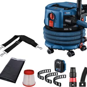 Bosch PRO 18V System Akku Staubsauger GAS 18V-12 MC (Staubschutz der Klasse M, HEPA-Filter, inkl. GCT 30-42, 3x flexibles Gummiband, verschiedene Zubehöre, ohne Akku/Ladegerät)