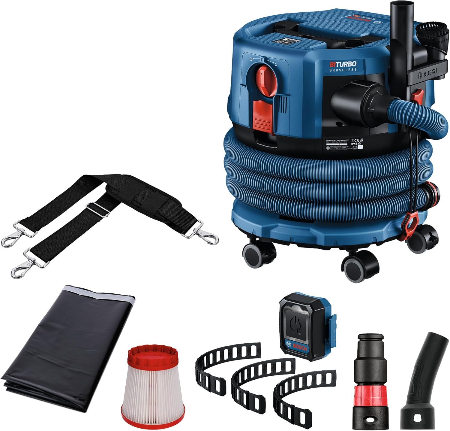 Bosch PRO 18V System Akku Staubsauger GAS 18V-12 MC (Staubschutz der Klasse M, HEPA-Filter, inkl. GCT 30-42, 3x flexibles Gummiband, verschiedene Zubehöre, ohne Akku/Ladegerät) 1 Bosch PRO 18V System Akku Staubsauger GAS 18V-12 MC (Staubschutz der Klasse M, HEPA-Filter, inkl. GCT 30-42, 3x flexibles Gummiband, verschiedene Zubehöre, ohne Akku/Ladegerät)