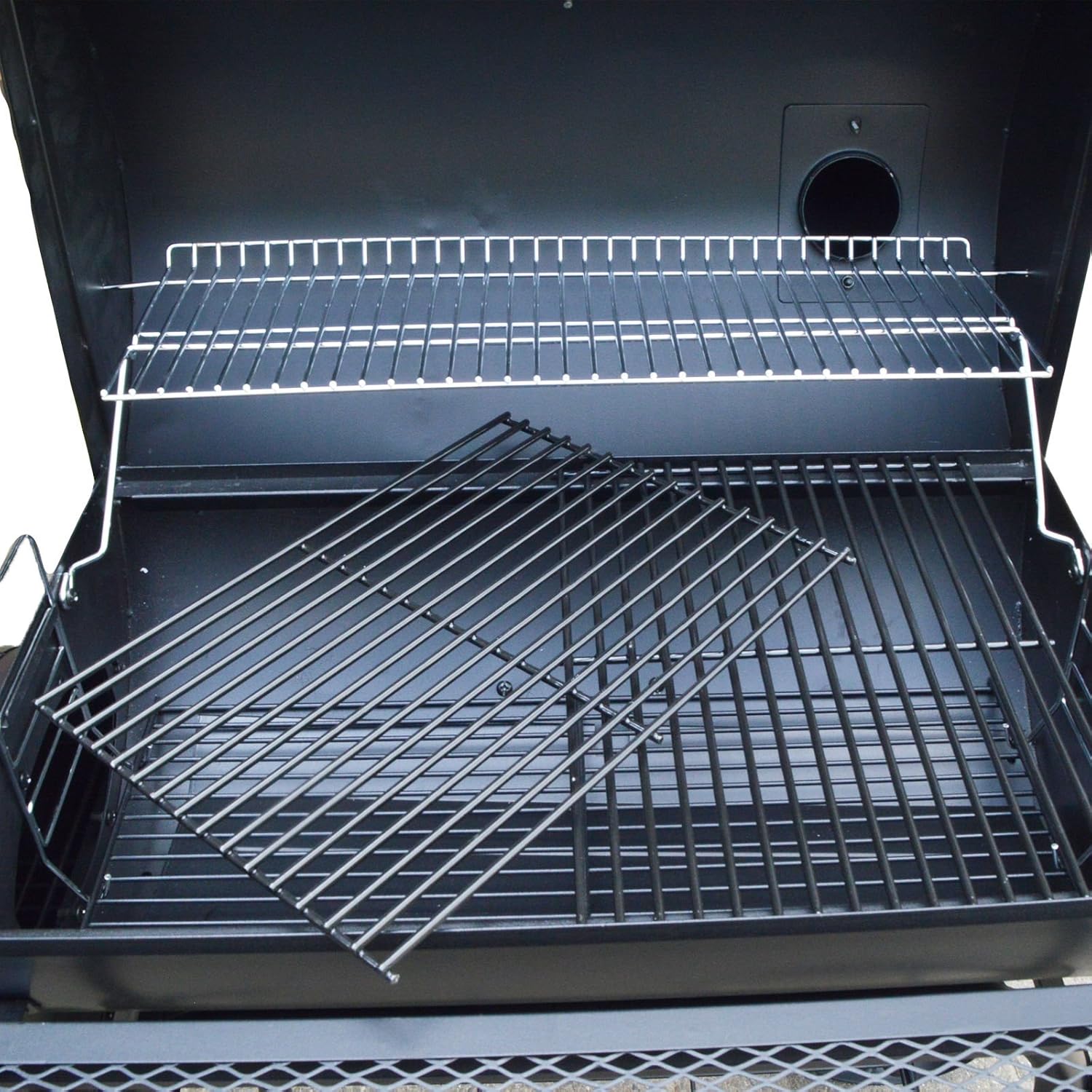 SALE XL Profi Smoker BBQ Grill Grillwagen Holzkohle 1,5mm Stahl Lokomotive + Haube 4 SALE XL Profi Smoker BBQ Grill Grillwagen Holzkohle 1,5mm Stahl Lokomotive + Haube – Bild 4