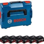 Bosch Professional 18V System Akku Set: 6X GBA 18V 4.0Ah (inkl. Einlage für Starter-Sets, in L-BOXX)