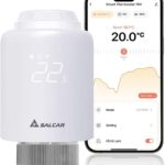 SALCAR Smartes Heizkörperthermostat WiFi TRV603 Thermostat Heizung Kompatibel mit Amazon Alexa & Google Assistant Programmierbar Heizungsthermostat Tuya Smartes Heizkörper kein Gateway erforderlich