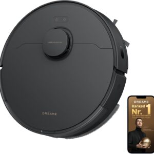 dreame D20 Saugroboter, 13.000 Pa Saugkraft, DuoBrush für Tierhaare, LDS-Navigation, 2-in-1: Staubsaugen und Wischen, Hartböden und Teppiche, 5.200-mAh-Akku, App- und Sprachsteuerung