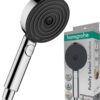 hansgrohe Pulsify Select S - wassersparender Duschkopf 6,9 l/min (EcoSmart), Handbrause mit 3 Strahlarten, 105 mm Duschbrause, Sparduschkopf mit Antikalk-Funktion, Chrom, 24111000 7 61RJl6EVPCL. AC SL1500