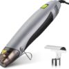 WORKPRO Mini Heißluftpistole, 400W Heißluftföhn, Tragbare Heißluftpistole mit Reflektordüse & klappbarem Ständer, 2 Temperatureinstellungen 300℃/500℃, Für Handwerk, Schrumpffolie, 23 x 4,5 cm 4 61Rdatw6mL. AC SL1500
