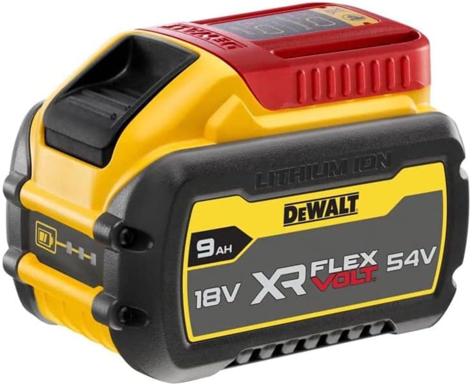 DEWALT DCB547 18V / 54V XR FLEXVOLT 9.0ah Akku DCB547-XJ-Twin Pack, 18V, Gelb, 2 Stück 4 DEWALT DCB547 18V / 54V XR FLEXVOLT 9.0ah Akku DCB547-XJ-Twin Pack, 18V, Gelb, 2 Stück – Bild 4