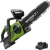 NovorikX 20V Akku-Kettensäge 4,0-Ah-Akku mit Ladegerät,25 cm Schwert 2 61YXejOh6WL. AC SL1500