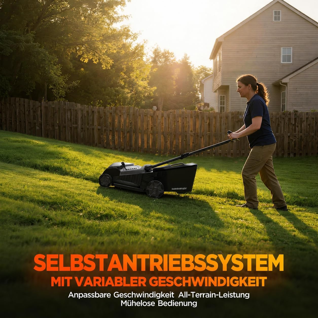 43cm Bürstenloser Akku-Rasenmäher mit Radantrieb, Solo, 18V Power X-Change 3 43cm Bürstenloser Akku-Rasenmäher mit Radantrieb, Solo, 18V Power X-Change – Bild 3