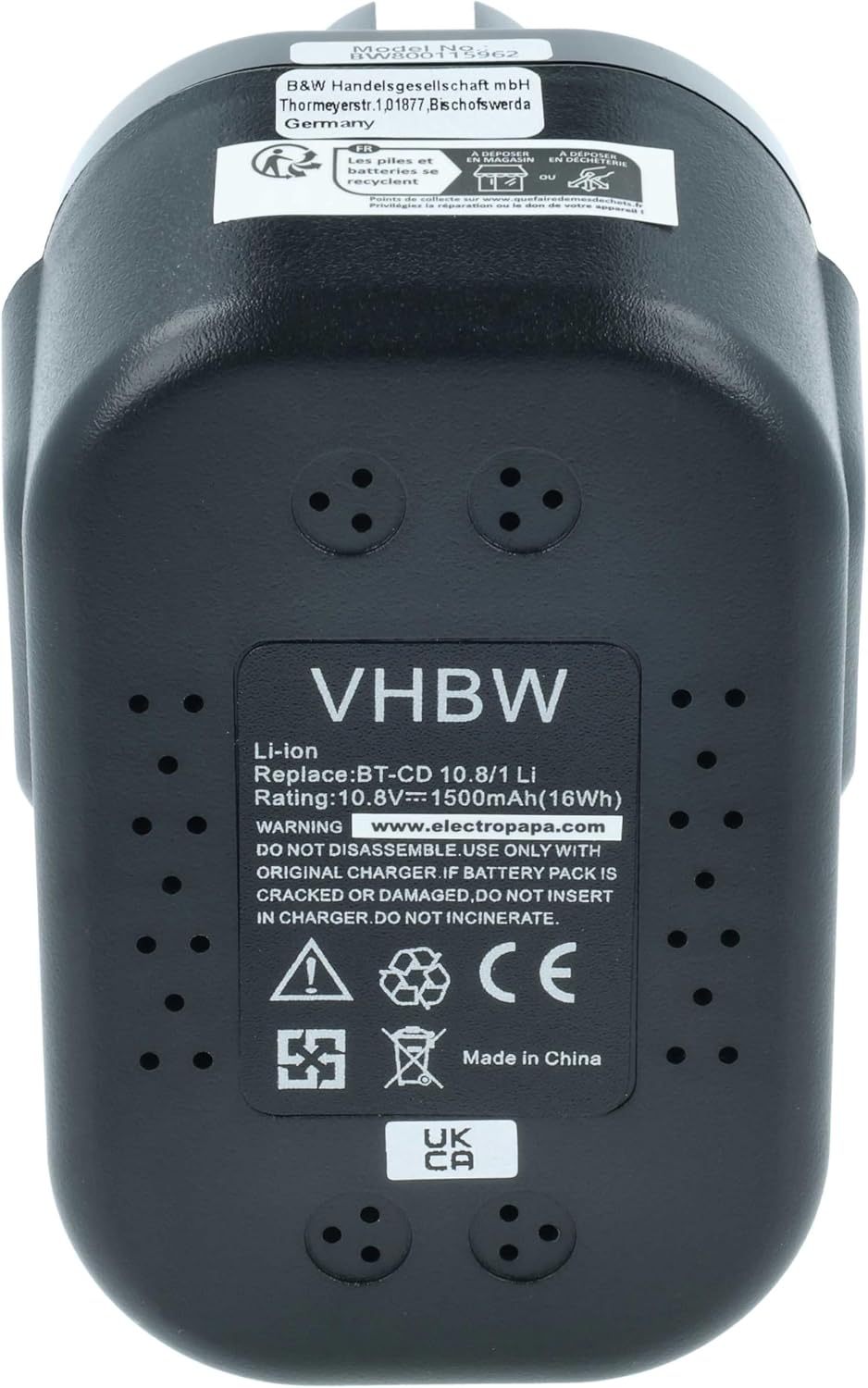 vhbw Akku Ersatz für Einhell BT-CD 10.8/1 Li 3 vhbw Akku Ersatz für Einhell BT-CD 10.8/1 Li – Bild 3
