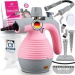 Neighbour's Friend® Handdampfreiniger in Rosa – Leistungsstarkes Dampfreiniger Handgerät I Dampfente mit 350ml Tank, Dampfregulierung & Aufsätzen für Haushalt, Fenster, Polstermöbel & mehr
