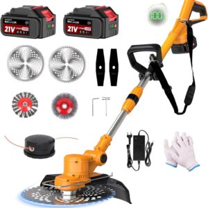 Rasentrimmer mit Akku 21V, 4-in-1 Akku Rasentrimmer für Makita Akkus