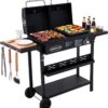 Gas-Holzkohle-Kombigrill, 2-in-1 Grillwagen mit Grillplatte 6 71BQJKAsK8L. AC SL1500