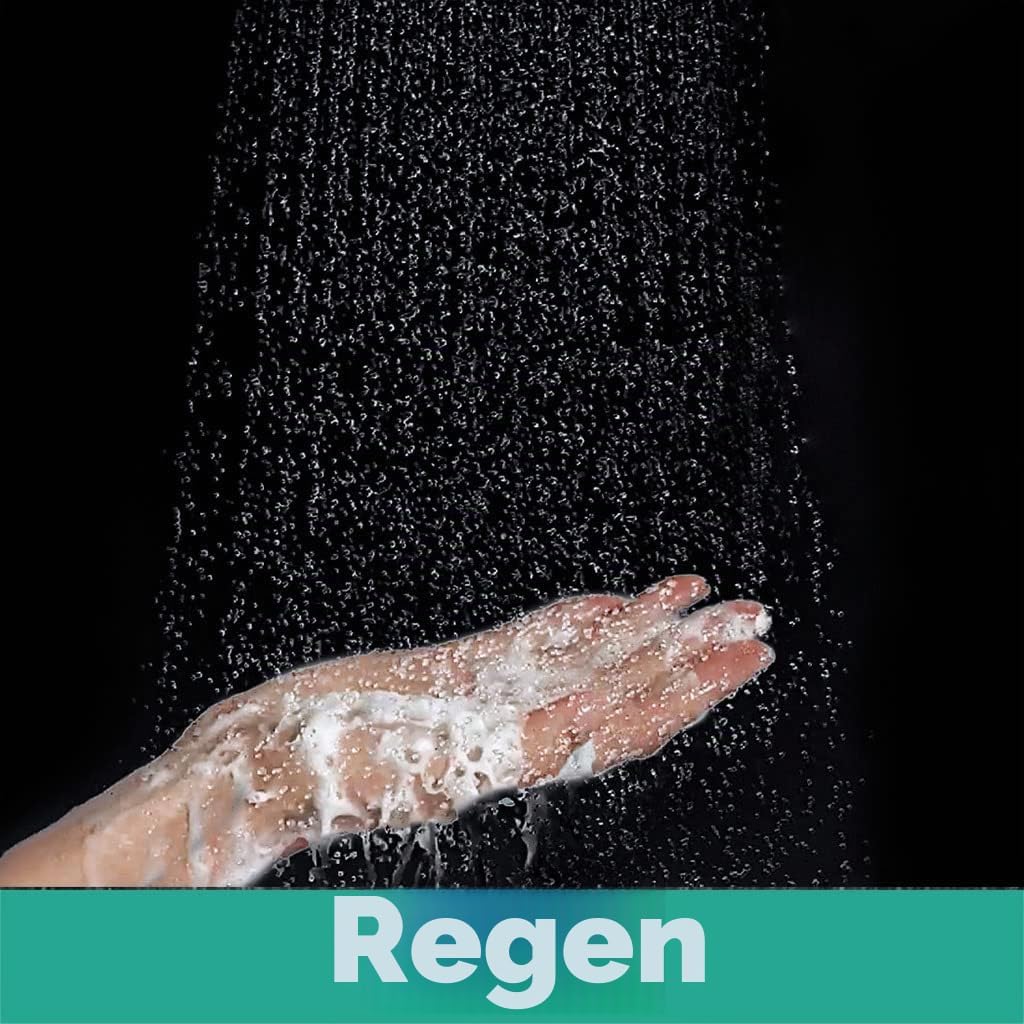 hansgrohe Crometta - wassersparender Duschkopf 6 l/min (EcoSmart), Handbrause mit 2 Strahlarten, runde Duschbrause (100 mm), Sparduschkopf mit Antikalk-Funktion, Weiß/Chrom, 26336400 5 hansgrohe Crometta - wassersparender Duschkopf 6 l/min (EcoSmart), Handbrause mit 2 Strahlarten, runde Duschbrause (100 mm), Sparduschkopf mit Antikalk-Funktion, Weiß/Chrom, 26336400 – Bild 5