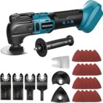 Multifunktionswerkzeug akku für Makita 18V Akku (Ohne Akku), Oszillationswerkzeug Akku mit 30 Zubehör, 20500 OPM 6 Einstellbare Geschwindigkeiten Multitool zum Entfernen, Schaben, Schneiden