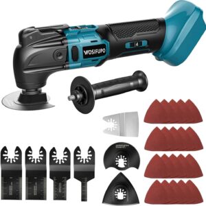 Multifunktionswerkzeug akku für Makita 18V Akku (Ohne Akku), Oszillationswerkzeug Akku mit 30 Zubehör, 20500 OPM 6 Einstellbare Geschwindigkeiten Multitool zum Entfernen, Schaben, Schneiden