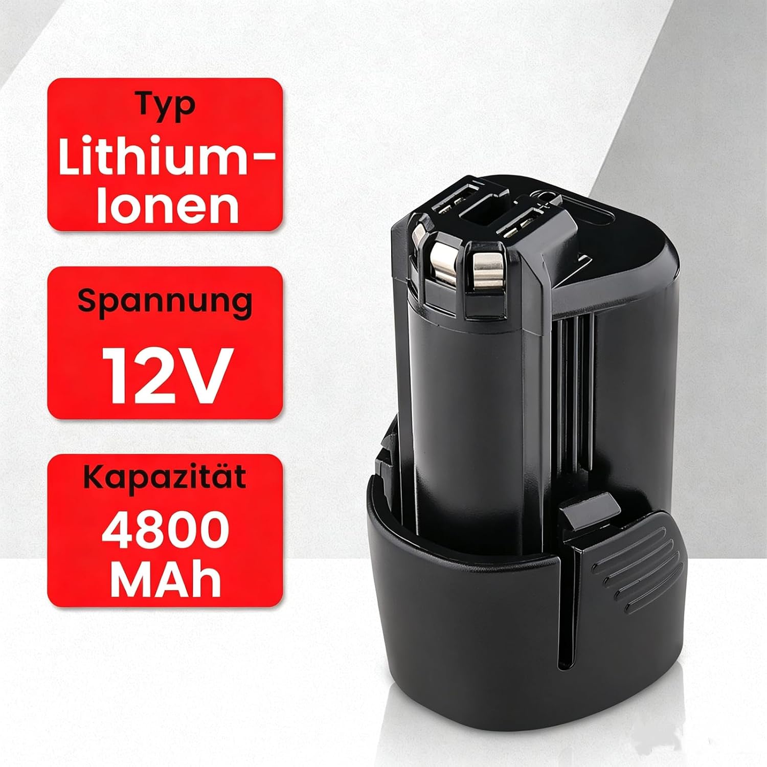 2X 4.8Ah Ersatzakku für Bosch 12V Akku GBA Professional 2 2X 4.8Ah Ersatzakku für Bosch 12V Akku GBA Professional – Bild 2