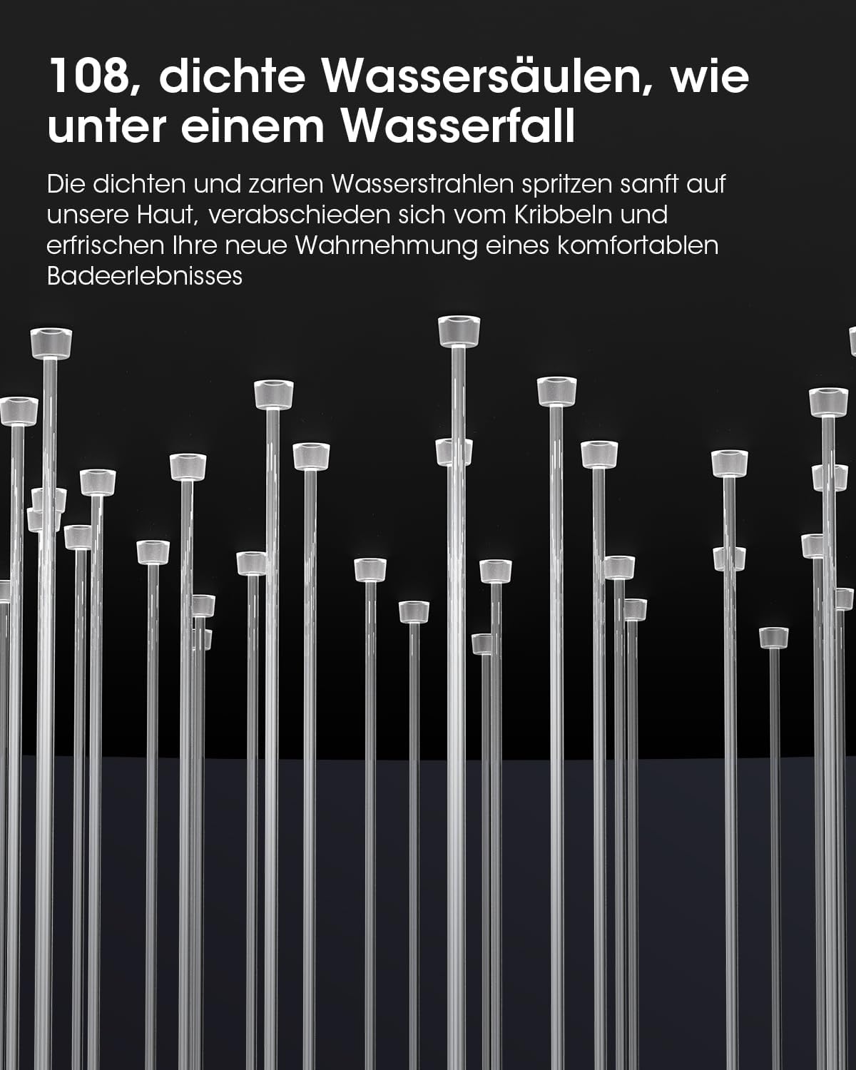 FASDUNT Duschkopf mit Schlauch 2M, Hochdruck Handbrause Wassersparend 4 FASDUNT Duschkopf mit Schlauch 2M, Hochdruck Handbrause Wassersparend – Bild 4