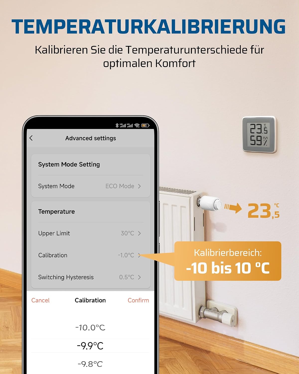 DEWENWILS Smartes Heizkörperthermostat WiFi, Kein Gateway erforderlich 5 DEWENWILS Smartes Heizkörperthermostat WiFi, Kein Gateway erforderlich – Bild 5