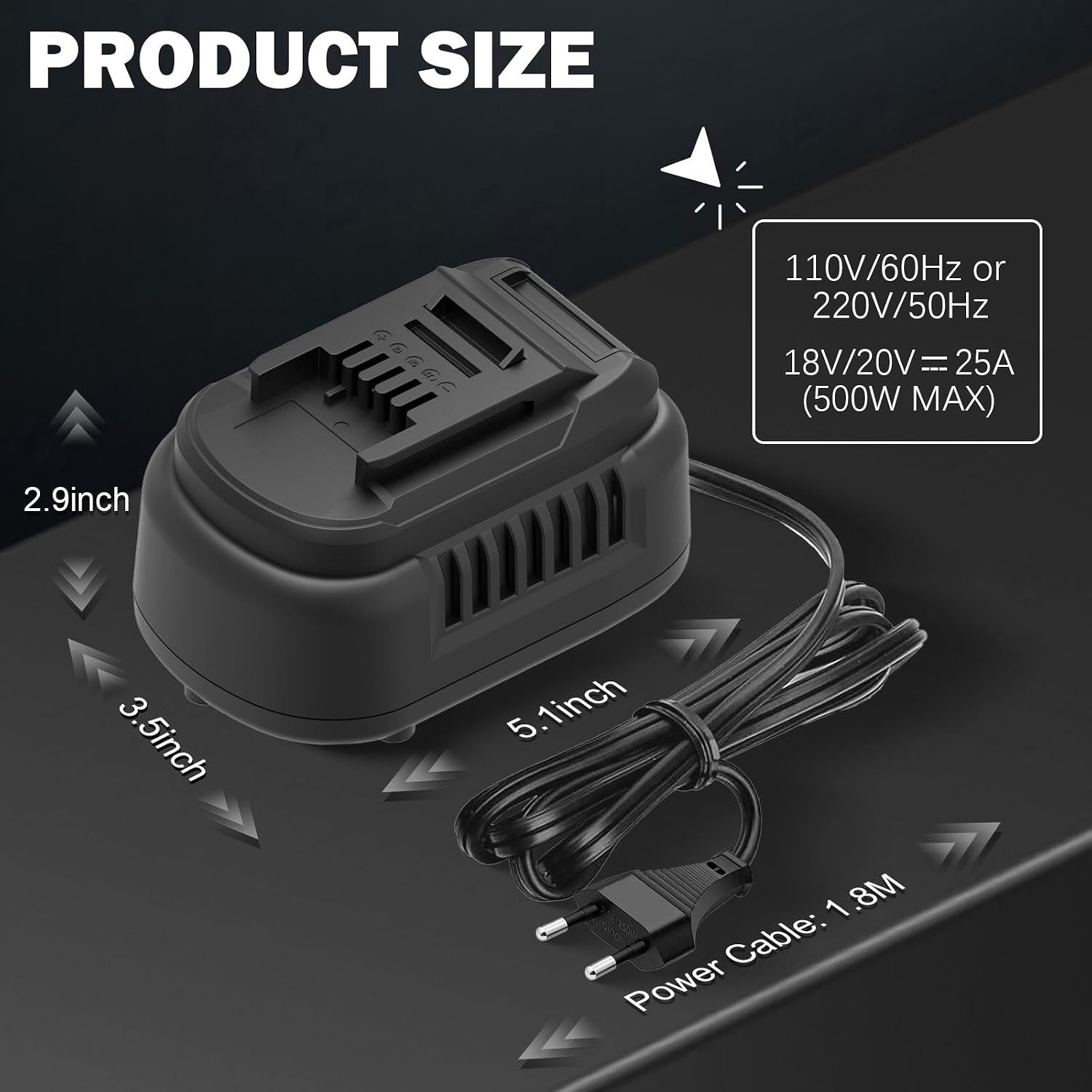 500W Wechselstrom Gleichstrom Wandler für Einhell 18V Werkzeuge 2 500W Wechselstrom Gleichstrom Wandler für Einhell 18V Werkzeuge – Bild 2
