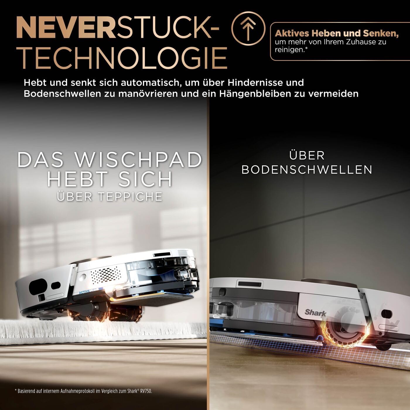 Shark PowerDetect 2-in-1 Saugroboter & Wischroboter, Weiß RV2800ZEEUWH 5 Shark PowerDetect 2-in-1 Saugroboter & Wischroboter, Weiß RV2800ZEEUWH – Bild 5