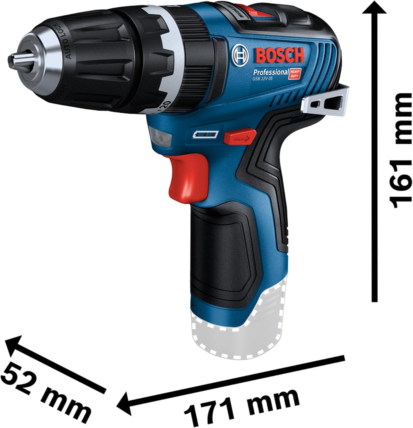 Bosch Professional 12V System Akku Schlagbohrschrauber GSB 12V-35 (Drehmoment hart/weich 20/35 Nm, inkl. 2x 3.0Ah Akku, Ladegerät GAL 12V-40, L-BOXX) 2 Bosch Professional 12V System Akku Schlagbohrschrauber GSB 12V-35 (Drehmoment hart/weich 20/35 Nm, inkl. 2x 3.0Ah Akku, Ladegerät GAL 12V-40, L-BOXX) – Bild 2