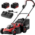 MZK Akku Rasenmäher 20V 34cm, bürstenlos, 2x4Ah Akku & Ladegerät