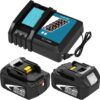 2Stück BL1860 5,5Ah Kompatibel mit Makita Akku 18V und 1Stück Ladegerät 6 71XzgTPM0VL. AC SL1500