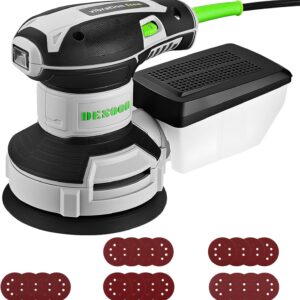 DESOON Exzenterschleifer 125mm, 300W Schleifmaschine für Holz, 14.000 U/min