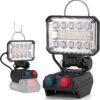 KERNOWO Akku Lampe Für Makita 18/21V, 48W Kabellose Led Arbeitsleuchte Akku mit 40 ultrahellen LED-Perlen, Led Strahler Tragbares Baustellen Lampe mit Typ C und USB-Aufladung(4IN-Keine Akku) 7 71azkuZHafL. AC SL1500