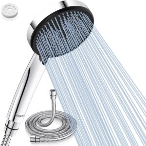 FASDUNT Duschkopf mit Schlauch 2M, Hochdruck Handbrause Wassersparend