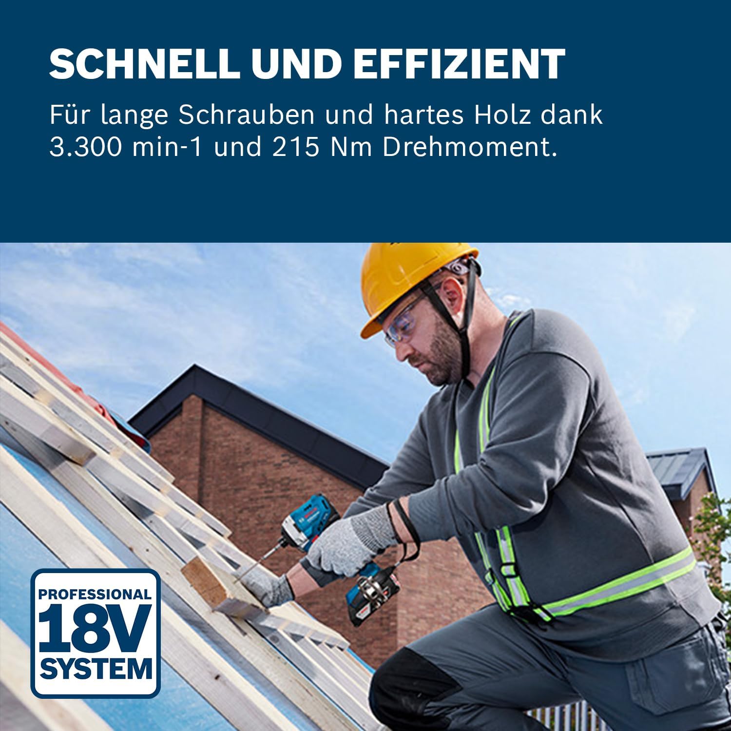 Bosch PRO 18V System Akku-Drehschlagschrauber GDR 18V-215 (inkl. L-BOXX) 2 Bosch PRO 18V System Akku-Drehschlagschrauber GDR 18V-215 (inkl. L-BOXX) – Bild 2