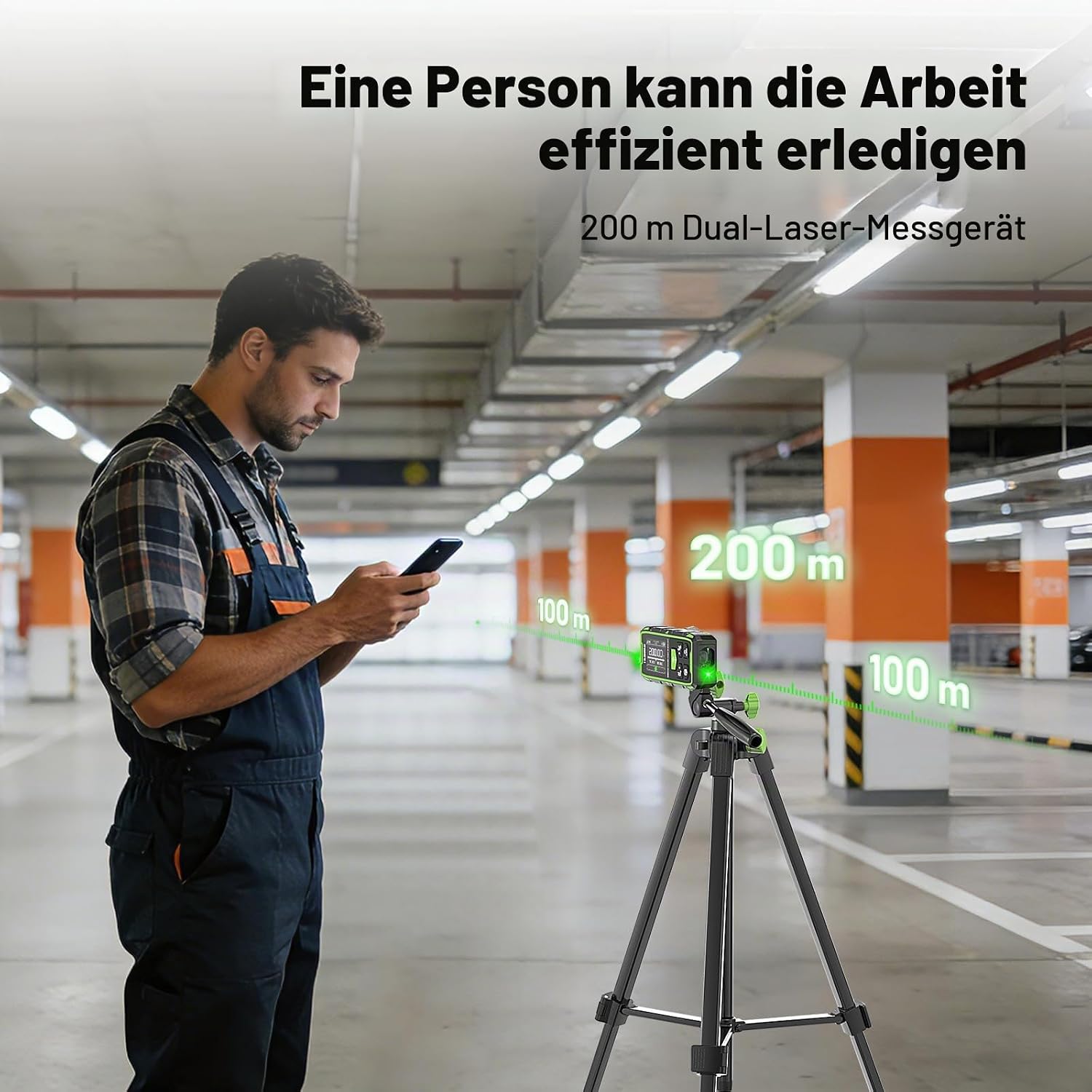 Huepar Dual Laser Entfernungsmesser Mit Bluetooth 3 Huepar Dual Laser Entfernungsmesser Mit Bluetooth – Bild 3