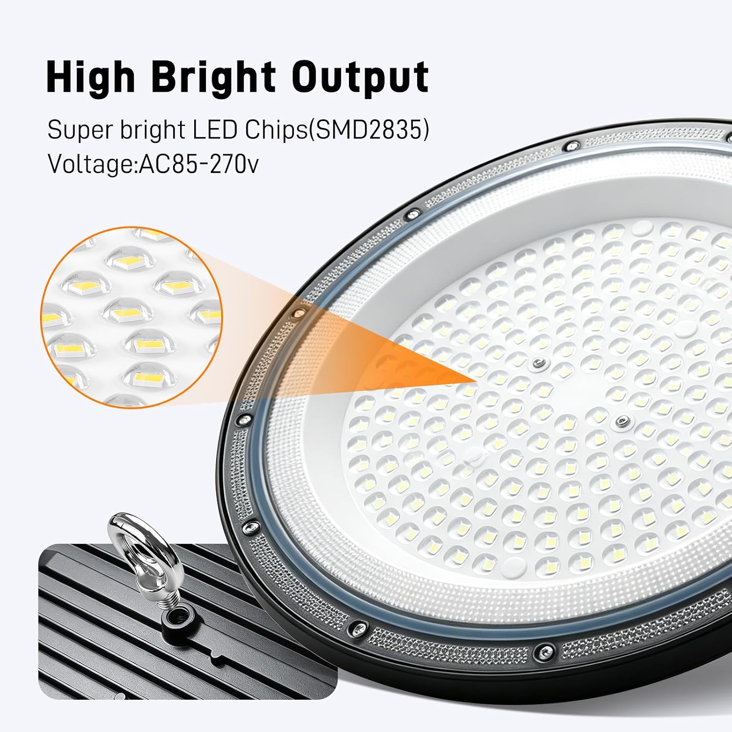 4 Stück 100W LED Werkstattlampe Hallenbeleuchtung Deckenleuchte 3 4 Stück 100W LED Werkstattlampe Hallenbeleuchtung Deckenleuchte – Bild 3