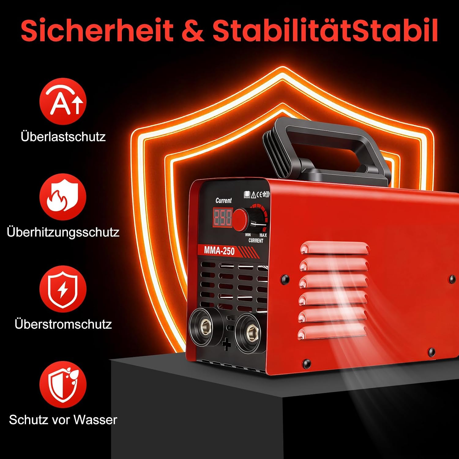 Mini-Schweißgerät 140A 220V MMA-Inverter mit LCD Display Heißstart 4 Mini-Schweißgerät 140A 220V MMA-Inverter mit LCD Display Heißstart – Bild 4