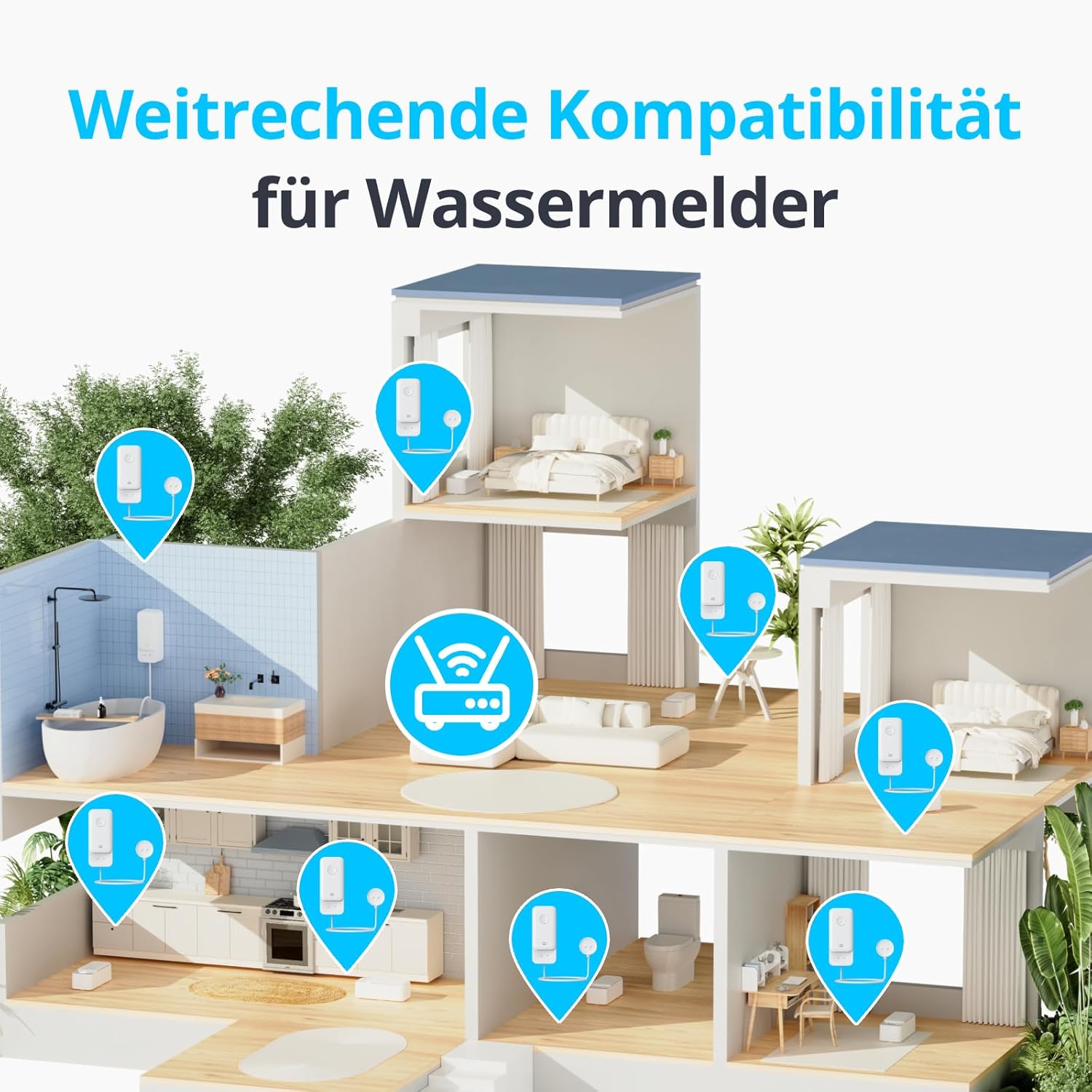 SwitchBot Wassermelder WLAN, Wassersensor mit 1m Sensorkabel 5 SwitchBot Wassermelder WLAN, Wassersensor mit 1m Sensorkabel – Bild 5
