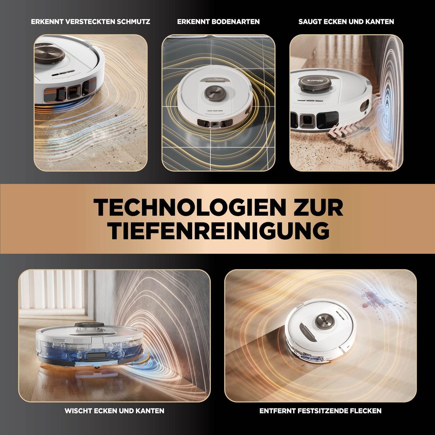 Shark PowerDetect 2-in-1 Saugroboter & Wischroboter, Weiß RV2800ZEEUWH 2 Shark PowerDetect 2-in-1 Saugroboter & Wischroboter, Weiß RV2800ZEEUWH – Bild 2
